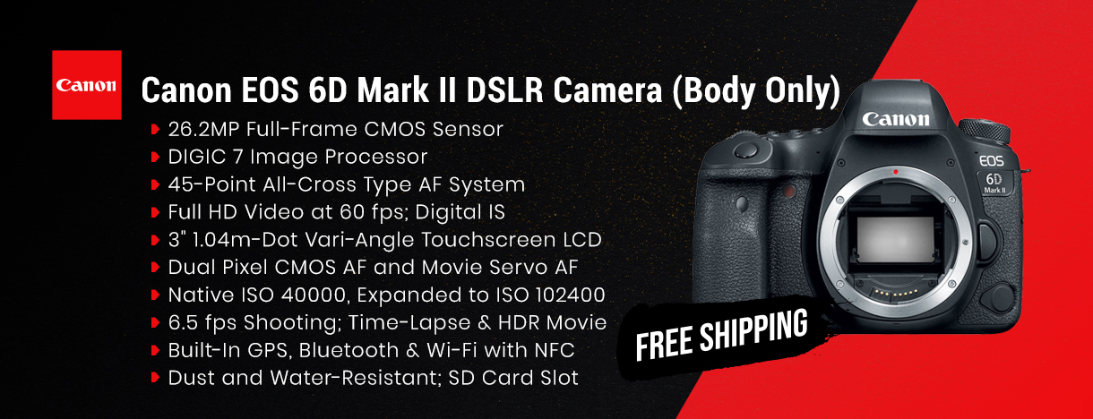 canon eos 6d mark ii 26 2 megapixel dslr digital camera body
