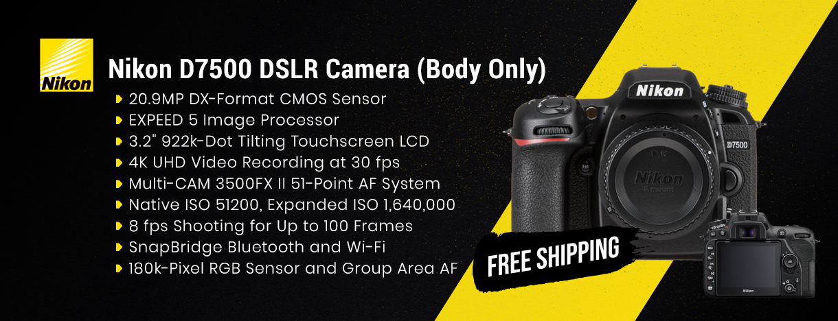 nikon d7500 20-9 megapixel dslr camera body
