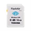 TOSHIBA 16GB WIFI SDHC Flash Air Wireless LAN Class 10 SD Memory Card W-02