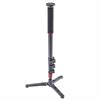 Precision 3Pod Orbit 4-Section Carbon Fiber Handheld Monopod Stick for DSLR Photo & Video,Sports Cameras, Fluid Base Tripod Legs with Bag. 65