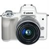 Canon EOS M50 Mirrorless Digital Camera with 15-45mm Lens (White)